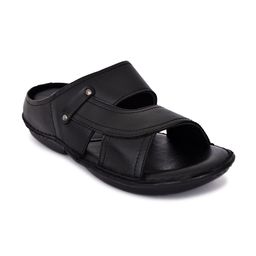 ROYAL CRUZZ Men Leather Comfort Sandals-image-89