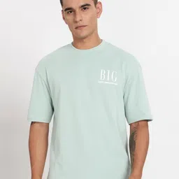 COLOR HUNT Men Typography Printed Pure Cotton Slim Fit T-shirt-image-94