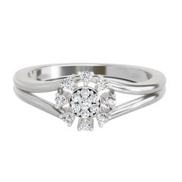 Sparkles Lab Grown Diamond 0.17 Carat Round Solitaire Ring IGI Certified 14K White Gold-image-36