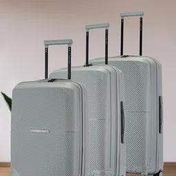 Nasher Miles Set Of 3 Textured Hard-Sided Trolley Bags-48