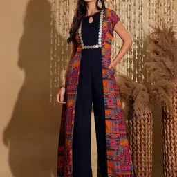 Miss Chase Printed Basic Jumpsuit-42