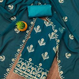 Rangtulika Ethnics Embroidered Unstitched Dress Material-picture-26