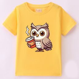 BLUSHES Kids Graphic Printed Round Neck Cotton T-shirt-picture-24