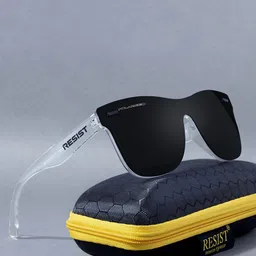 RESIST EYEWEAR Unisex Wayfarer Sunglasses with Polarised and UV Protected Lens image 1