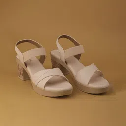Ozuri Women Leather Block Sandals-image-26