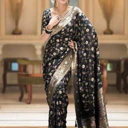 Moda Rapido Woven Design Zari Banarasi Saree-21