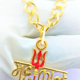 RAVIOUR LIFESTYLE Unisex Gold Pendant-picture-7