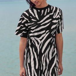 NEXT Animal Print Pure Cotton T-shirt Dress-picture-39