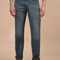 Cantabil Men Regular Fit Mid-Rise Low Distress Stretchable Jeans-image-26