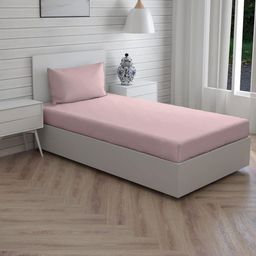 Trance Home Linen Rose Pure Cotton 300 TC Single Bed Size Bedsheet Set 1.82 m x 76.2 cm-image-47