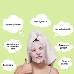 MasKing Set Of 5 Cucumber Facial Sheet Mask - 1 Pc Each image 2