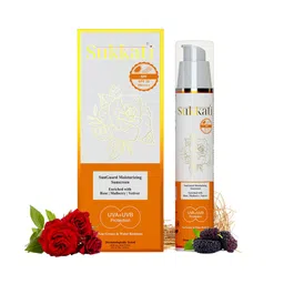 Sukkati Sunguard Moisturizing Sunscreen SPF 50 PA++++ With Rose & Mulberry - 50 g-image-28