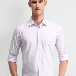 Arrow Men Manhattan Spread Collar Checked Cotton Slim Fit Formal Shirt-picture-3