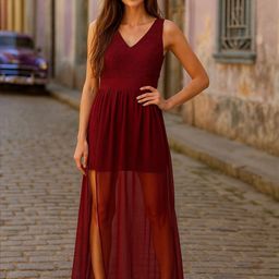CORSICA Floral Georgette A-Line Maxi Dress-picture-20