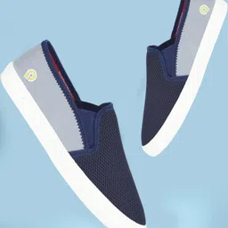 PLAYTOES Men Blue Mesh Casual Shoes-image-12