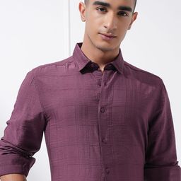 HIGHLANDER Men Slim Fit Opaque Casual Shirt-image-32