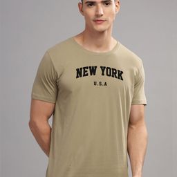 ADRO Men Typography Printed Applique T-shirt-image-80