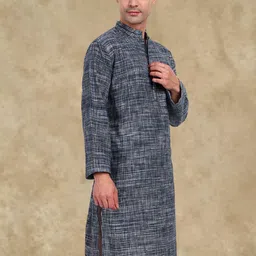 Tesmare Men Khadi Kurta-image-14