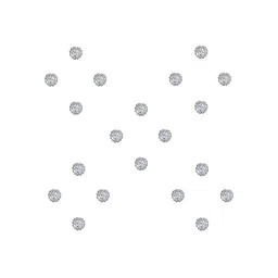 Comet Busters Beautiful Traditional Designer Bindi - Silver image 2