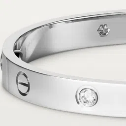 Shivarth Stainless Steel Artificial Stones Studded Kada Bracelet image 4