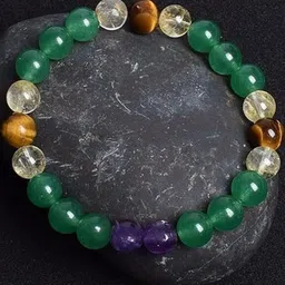 VIBESLE Unisex Multicoloured Elasticated Bracelet-17