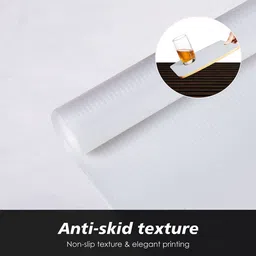 Kuber Industries White Set of 1 Regular Shelf Liner Organisers image 2