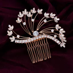 Voylla Royal Romance Jasmine Embellished Comb Pin-picture-54