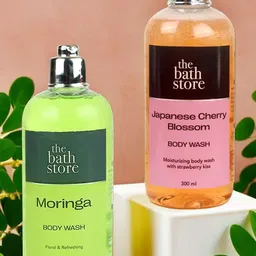 The Bath Store Set Of 2 Body Wash Moringa & Japanese Cherry Blossom Shower Gels-image-25