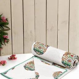 Anadhika Multi Floral AC Room Double Bed Dohar-image-22