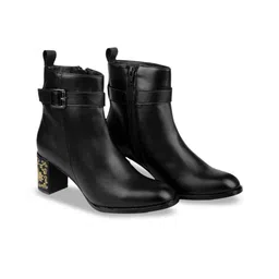 Bxxy PU Work High-Top Block Pumps image 5