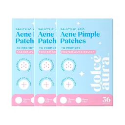 Dolce Aura Set Of 3 Acne Pimple Patches With 0.5% Salicylic Acid - 36 Patches Each-image-17