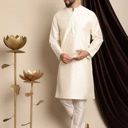 Moda Rapido Men Textured Solid Kurta with Churidar-picture-7