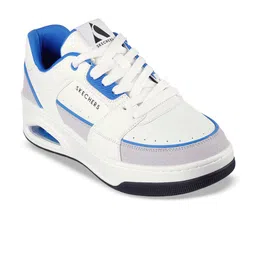 Skechers Mens Uno Court Low Post Lightweight Casual Lace Up Sneakers-image-91