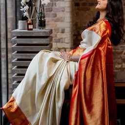 Aldwych Woven Design Zari Silk Blend Banarasi Saree-picture-45
