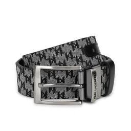 Karl Lagerfeld Men Printed Leather Reversible Belt-image-97