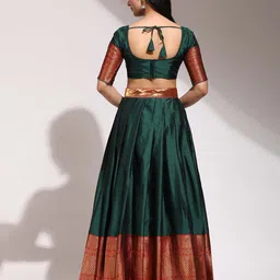 Fabcartz Semi-Stitched Lehenga & Unstitched Blouse With Dupatta image 4