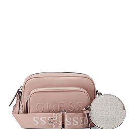 GUESS Structured Shoulder Bag with Applique-0