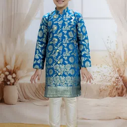 BownBee Boys Self-Design  Sherwani Set-11