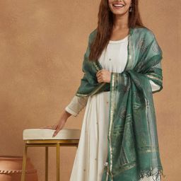Fabindia Ethnic Motifs Printd Dupatta-picture-32