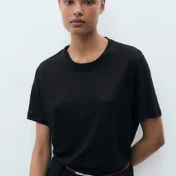 MANGO Women Pure Linen T-shirt-image-48