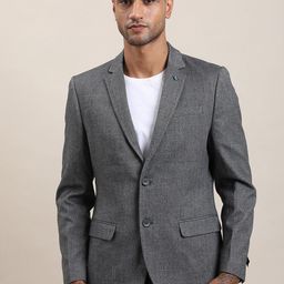 Turtle Self Design Single-Breasted Formal Blazers-picture-11