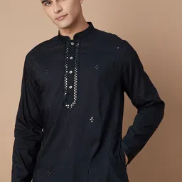 Melange by Lifestyle Men Embroidered Thread Work Kurta-15