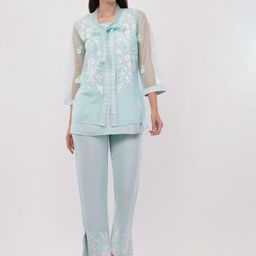 dhartii Summer Garden Embroidered TopWith Trouser & Inner Co-Ords-picture-44