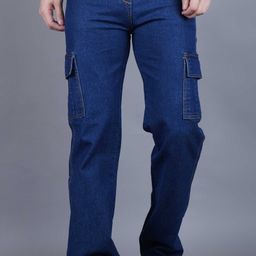 LINARIA Men Classic Regular Fit Mid-Rise Cotton Cargo Jeans-picture-39