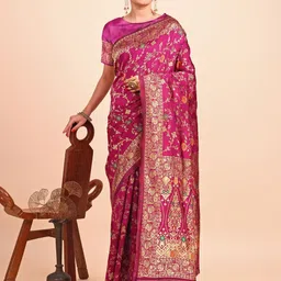 AMK FASHION Woven Design Zari Art Silk Kanjeevaram Saree-picture-41