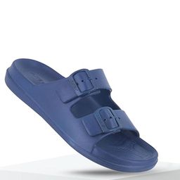 FLITE Men Textured Fashion with Buckle Flip Flops-picture-52