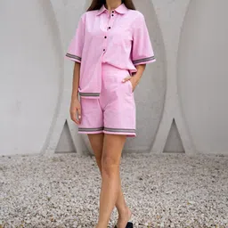 SOTBELLA Printed Pure Cotton Shirt & Shorts Co-Ords-58