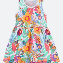 Oh Rare GirlsFloral Print Fit & Flare Dress-picture-22