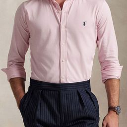 Polo Ralph Lauren Men Slim Fit Spread Collar Solid Cotton Formal Shirt-image-75