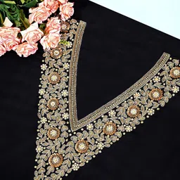 THE WEAVERS SHOP BY RAAVI Embroidered Viscose Rayon Unstitched Dress Material-image-75